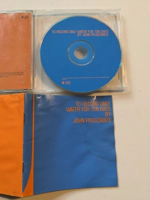 John Frusciante — Para grabar solo agua durante diez días (2000, CD) ¡Arañazos FUNCIONA! Foto 1 de 4