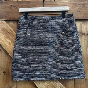Falda lápiz arco iris colorida de tweed Loft 2 - Imagen 1 de 4