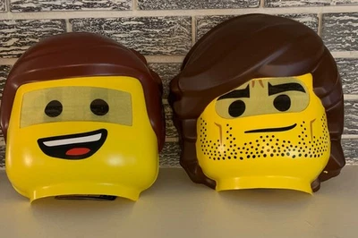 Máscaras de Halloween The Lego Movie Rex and Emmet 2019 raras Foto 1 de 4
