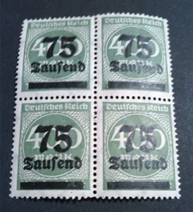 Deutsches Reich - 1923 INFLATION - Mi-Nr. 287 als Viererblock - postfrisch - Bild 1 von 1