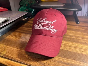 Colonial Williamsburg Burgundy Color Hat ~ Adjustable ~ BOX SHIPPED - Picture 1 of 12