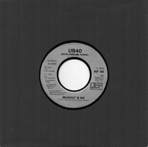 UB40 with Chrissie Hynde - Breakfast In Bed (7" Single 1988) EX - Picture 1 of 2
