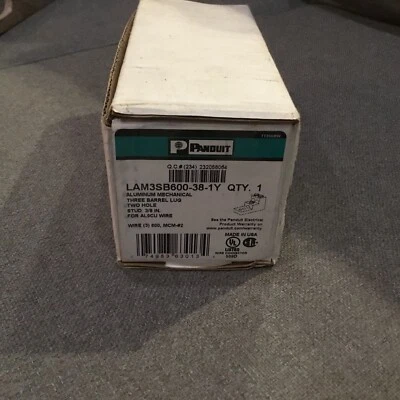PANDUIT LAM3SB600-38-1Y / LAM3SB600381Y (NEW IN BOX) - Image 1 of 3