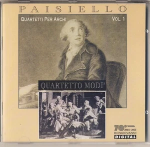 Paisiello - Quartetto Modi: String Quartets, Vol.1 (Bongiovanni) Very Good - Bild 1 von 2