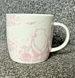 Disney Churchill Heritage Winnie the Pooh Mug Cup Rare Willow Style Pink China - Picture 1 of 24