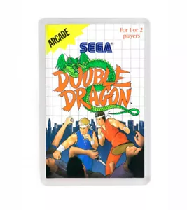 DOUBLE DRAGON SEGA MASTER SYSTEM FRIDGE MAGNET IMAN NEVERA - Imagen 1 de 1