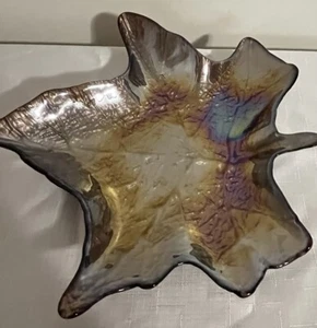 Carnival Glass Gold Candy Dish - Picture 1 of 4