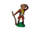 Cowboy Figur David Crockett Vintage DDR Elastolin-Stil Handbemalt H.: 7cm Farbig