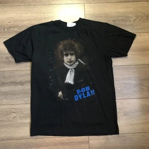 Men's Black Bob Dylan Graphic Tee - Timeless Music Icon, Expressive 2009 - Picture 1 of 9