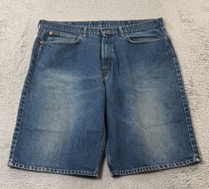 Vintage Polo Jeans Ralph Lauren Banner Denim Shorts Men's 40 Inseam 13" Y2K - Picture 1 of 9