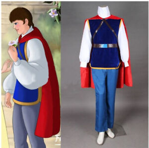 Costume cosplay Prince Blanche-Neige costume de scène manteau ensemble complet fait sur mesure