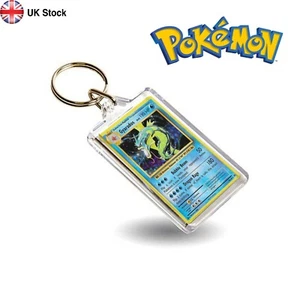 Llavero/llavero inspirado en cartas de Pokémon Gyarados estampado de duelo estilo clásico - Imagen 1 de 2
