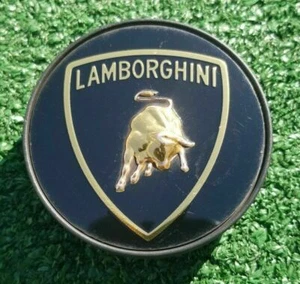 Lamborghini OEM Wheel Center Cap Original Genuine Factory Gold Bull Centre ONE - Picture 1 of 12