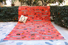 Moroccan area rug wool rugs for living room handmade rug carpet orange rug large