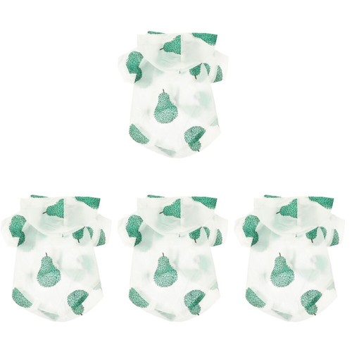 VETEMENTS 4 Pezzi Abbigliamento Protezione Solare per Animali Domestici Felpa con Cappuccio per Cani Camicia per Animali Domestici