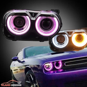 Par de luces delanteras LED GRB DRL para Dodge Challenger 2015-22 proyector - Imagen 1 de 11