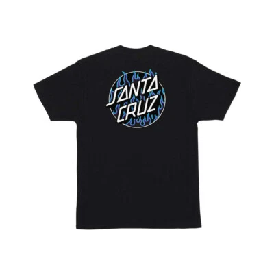 Thrasher Flame Dot Tee Mens in Black - Size  - - image 1 of 2