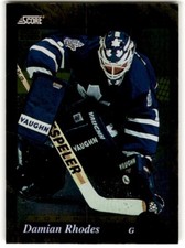 1993-94 Score Canadian Gold Rush Damian Rhodes Rookie #604 Toronto Maple Leafs