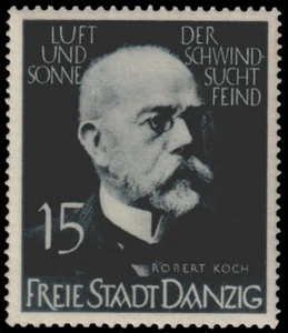 ✔️ GERMAN OCCUPATION DANZIG 1939 - ROBERT KOCH - SC. 239 MH - Picture 1 of 1