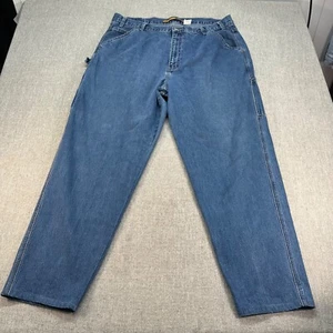 Vintage SilverTab Levis Jeans Mens 40x30 Blue Carpenter Baggy Denim Tapered - Picture 1 of 9