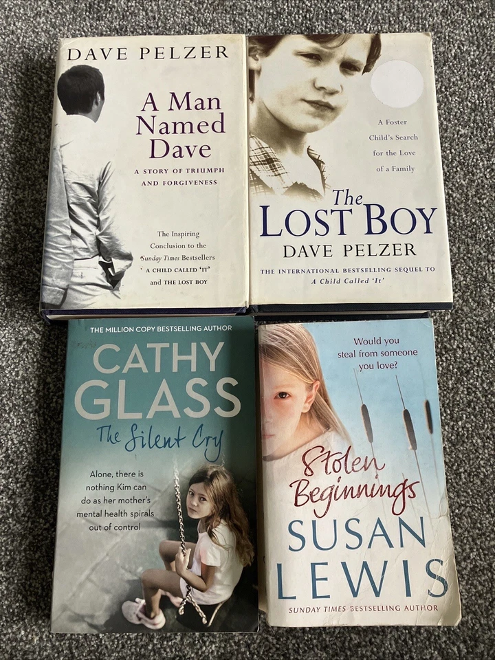 Tragic Life Books Bundle X 4 Stories Child Abuse Domestic Abuse Dave Pelzer GAR - Image 1 of 4