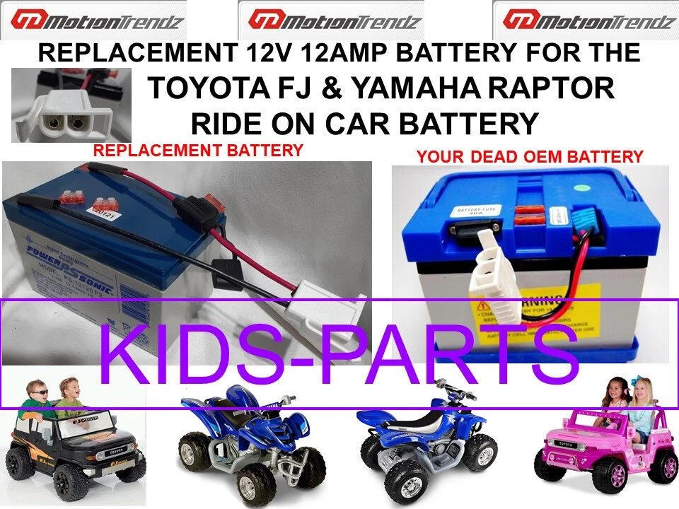 VERSION #2 DUMAR MEGA TREADZ Yamaha Raptor 700R 12V BATTERY OEM - Image 1 of 1