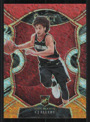 2020-21 Select Prizms Red White Orange Shimmer #100 CJ Elleby - Image 1 of 2