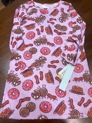 Girls Cat & Jack Food Nightgown Large 10/12 NWT - Image 1 of 2