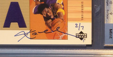 2003-04 Kobe Bryant Upper Deck Ultimate Collection Jersey Autograph SN /7 MINT
