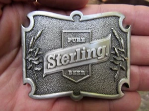 De colección CERVEZA ESTERLINA Hebilla de Cinturón PUETA Cervecería Abridor de Botellas BAR Cervecería RARO EN MUY BUENA CONDICIÓN+ - Imagen 1 de 4