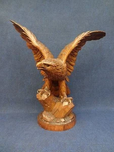 Ali spiegate aquila della Foresta Nera, grande statua alta quasi 25", molto impressionante - Foto 1 di 12