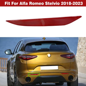 Left Side Rear Bumper Reflector Light Red Lens For Alfa Romeo Stelvio 2017-2023 - Picture 1 of 17