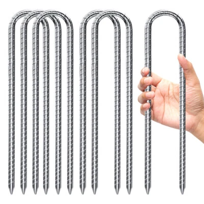 FOREVER SPEED 6× Erdanker Bodenanker Erdnägel Zeltheringe Stahl Bodenanker Zeltnägel Heringe
