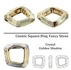 Superior Primero 4437 Cosmic Square Ring Fancy Crystals  Many Sizes And Colors