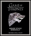 GAME OF THRONES MASK: HOUSE STARK DIREWOLF (3D MASK & WALL By Wintercroft *VG+*