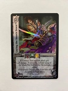Laying The Smack Down Foil Universal Fighting System TCG CCG NM Soul Caliber UFS - Picture 1 of 2