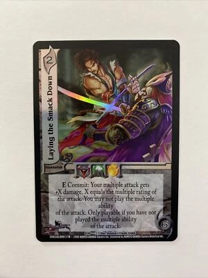 Laying The Smack Down Foil Universal Fighting System TCG CCG NM Soul Caliber UFS - Image 1 of 2