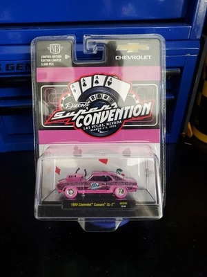 M2 Machines Super CONVENTION, 1969 Chevrolet Camaro ZL-1, Rosa, Edição Limitada - Imagem 1 de 2