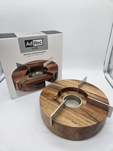 AdHoc TUTO Teiera e Scaldavivande NUOVO Legno di Acacia e Acciaio Inox - Foto 1 di 8