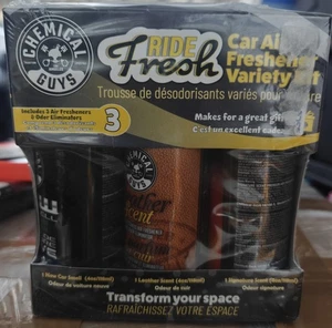 Kit Variedad Ambientador Coche Fresco Chemical Guys Ride-3 - Imagen 1 de 3