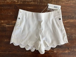 Jacadi White Scalloped Sailor Shorts Little GIRLS Size 5 Years NWT - Picture 1 of 7