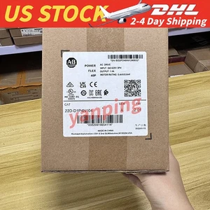 New Factory Sealed AB 22D-D1P4N104 PowerFlex 40 0.4kW 0.5Hp AC Drive Free Ship - Picture 1 of 6