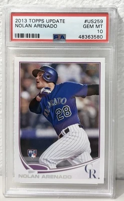 2013 Topps обновление Нолан Аренадо #US259 PSA 10 GEM MT дебютант RC кардиналы - Изображение 1 из 2
