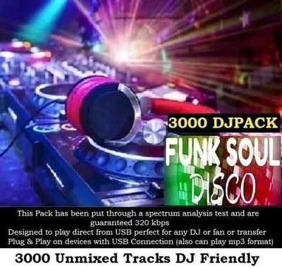 BAKCATDJ Funk Soul Disco Music USB 64GB | 2018 | 320kbps | DJ or Fan