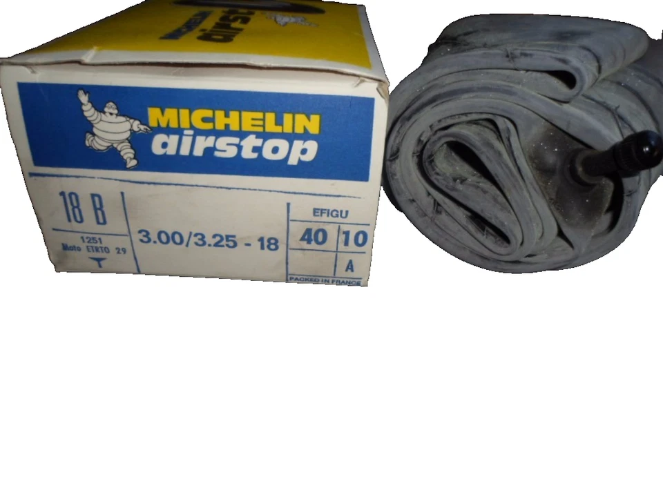 Tubo interior de repuesto para motocicleta Michelin Airstop 3.00 / 3.25 18 B NOS cantidad 1 Foto 1 de 1