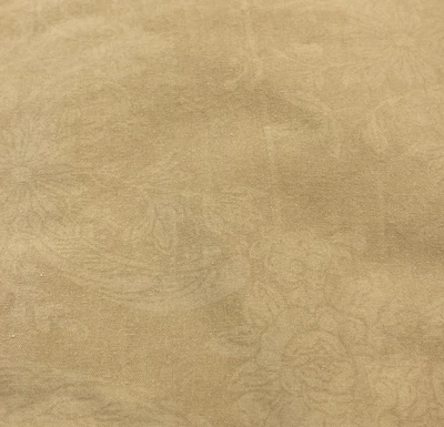 Ropa de cama plana vintage Ralph Lauren MUY dorado patrón foliado floral Queen Foto 1 de 3