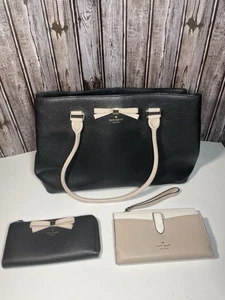 Kate Spade Henderson Street MARYANNE Cuero Negro Bolso Cartera Mixto Paquete ¡LEER! - Imagen 1 de 20