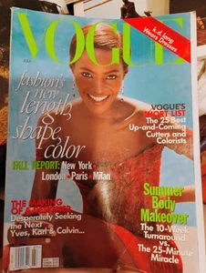 Vogue Magazine July 1997 Kiara Kabukuru by Steven Meisel - Next Day Shipping - Foto 1 di 1
