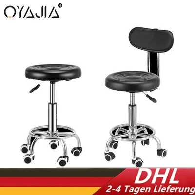 OYAJIA Rollhocker Arbeitshocker Hocker Drehhocker Kosmetikhocker Praxishocker DE - Bild 1 von 4