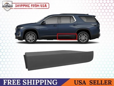 Se adapta a Chevrolet Traverse 2018-2022 puerta trasera izquierda lado del conductor moldura inferior Foto 1 de 4